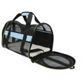 thumbnail image 4 of Cat Carrier Bag, Pet Travel Bag Portable  Ventilation Iron Frame Zip  For Outdoor Light Blue,Light Gray,Light Pink, 4 of 8
