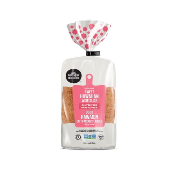Little Northern Bakehouse Sweet Hawaiian Wide Slice bread, Gluten Free, Non GMO, Peanut & Nut Free, Kosher, Vegan, Non Glyphosate Certified, LITTLE NORTHERN BH HAWAIIAN WIDE SLICE