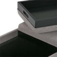 thumbnail image 4 of Simpli Home Avalon Banc à 3 Plateaux, Gris Nuage, 4 of 5