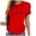 thumbnail image 1 of Birdeem Mode Femmes Chandail à Manches Courtes Imprimé Décontracté T-Shirt Blouse, 1 of 4