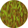 thumbnail image 1 of Ahgly Tapis Rond Lavable en Machine Intérieur Transitionnel Vert Pistache, 4 Pieds Rond, 1 of 7