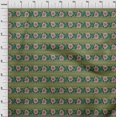 thumbnail image 3 of oneOone Viscose Chiffon Fabric Leaves & Floral Block Print Sewing Fabric BTY 42 Inch Wide, 3 of 4