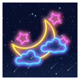 thumbnail image 1 of Moon Cloud Star Neon Sign For Wall Decor USB Powered Light Up For Bedroom Kids Room Girls Party Bar 32X25cm, 1 of 5