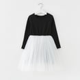 thumbnail image 1 of Robes pour Filles pour le Jeu Quotidien et les Fêtes, Robe de Fête à Manches Longues avec Superposition en Filet pour Tout-Petites, Style Confortable pour les Sorties Décontractées Quotidiennes, 1 of 3