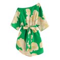 thumbnail image 4 of Women's One-Shoulder Mini Dress (With Belt) Beach Vacation Cover-Up, 4 of 8