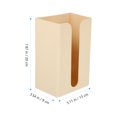 thumbnail image 2 of 1Pc Wall-mounted Desk Toilet Tissue Holder Kitchen Paper Container Plastic Garbage Bag Storage Box Napkin Organiser for Office Home (Apricot), 2 of 9