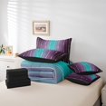 thumbnail image 4 of YST 7-Piece Comforter Set, Teal Gradient Ombre Bedding, Geometric Wave Pattern, Full, 4 of 4