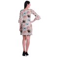 thumbnail image 4 of Moomaya Robe Courte Imprimée pour Femmes, Manches Évasées, Coupe Droite, Robes pour Femmes, Vêtements d'Été Décontractés, 4 of 6