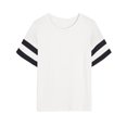 thumbnail image 4 of Chandails à Manches Courtes pour Femmes T-Shirts Surdimensionnés pour Femmes T-Shirts Amples Demi-Manches Col Rond Hauts Color Block Tuniques T-Shirts Surdimensionnés pour Femmes Hauts à Demi-Manches pour Femmes, 4 of 6