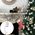 thumbnail image 2 of Agiferg Metal Christmas Stocking Holder Hooks Fireplace Hanger With Non-Skid Design, 2 of 5