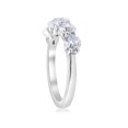 thumbnail image 3 of 2cttw Diamond 5 Stone U Prong Wedding Round Cut Ring 14k White Gold, 3 of 4