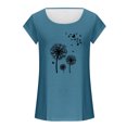 thumbnail image 4 of Womens Cap Sleeve Tops Summer Tank Top Casual Basic Tees Shirts Loose Blouses, 4 of 4