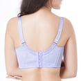 thumbnail image 4 of B91xZ Womens Double Support Wireless Bra Front Close Wirefree Back Support Posture Full Coverage Bra,D 38/85E, 4 of 5