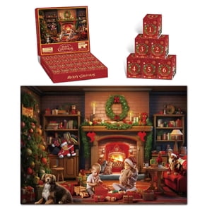 FcBaudy 24 Groupe Edition Compte à rebours Puzzle de Noël 1008 Pcs Jouet éducatif adulte Puzzle en papier cadeau