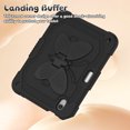 thumbnail image 2 of Étui pour iPad Mini 7 A17 Pro 2024/Mini 6 2021 8,3 Pouces 7e/6e Gén. avec Support Papillon, Étui de Protection Robuste et Résistante avec Porte-Crayon et Bandoulière pour Enfants Filles, Noir, 2 of 7