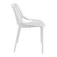 thumbnail image 4 of Siesta ISP014-WHI Chaise de Salle à Manger d'Extérieur Air Blanche - Ensemble de 2, 4 of 11