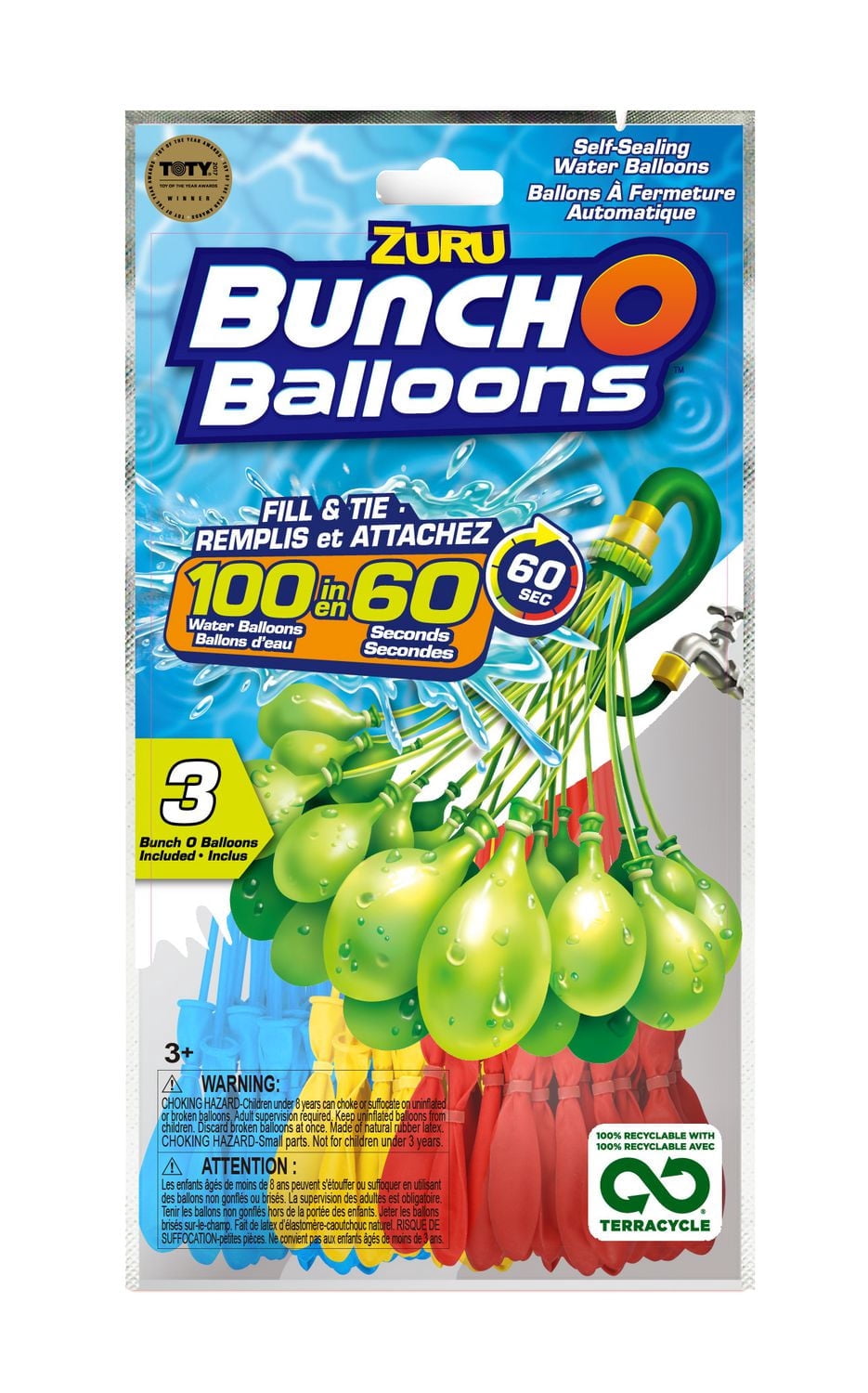 Bunch O Balloons 100 Rapid-Filling Self-Sealing Water Balloons