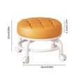 thumbnail image 3 of Rolling Stool,360 Rotating Low Stool,Rolling Pulley Stool,Low Rolling Stools with Wheels,Shoe Changing Makeup Cleaning with Wheels,Rolling Step Stool Wheel for Home Office Garage Shop Cleaning Floor, 3 of 8