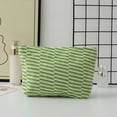 thumbnail image 1 of EGNMCR Closet Organizers and Storage Woolen Knitted Bag Striped Color-blocked Cosmetic Bag Pattern Cosmetic Bag Portable Cosmetic Bag Ins-style Pencil Case Polyester makeup pouch, 1 of 8