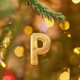 thumbnail image 4 of Christmas Tree Letter P Acrylic 2D Hanging Ornament for Car Backpack Home Holiday Decoration Alphabet Series Festive Gift Decor, 4 of 7