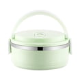 thumbnail image 2 of Contenant Alimentaire Isolé, Contenant pour Préparation de Repas, Boîte Bento Circulaire en Acier Inoxydable pour le Dîner au Bureau, 1 Unité, 2 of 6