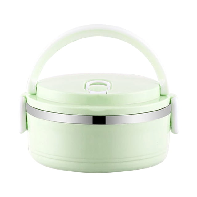 Home Kitchen Item Clearance Deals!Pcksrro Portable Lunch Box Circular Fresh-keeping Box Stainless Steel Insulated Student Office Worker Lunch Box Bento Boxes