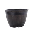 thumbnail image 2 of Rustic Resin Barrels Bucket Flower Planter Plant Pots Boxes Container Pail Backyard Planter Outdoor Indoor, 2 of 6