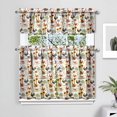 thumbnail image 4 of 3 Piece Chicken Kitchen Curtains and Valances Set for Windows Rooster Kitchen Window Curtains Over Sink Decor 27.5x36 in, 4 of 6