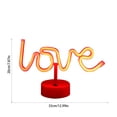 thumbnail image 3 of TopLLC Décoration Maison, Décoration de Chambre, Décoration Murale LED en Forme de Saint-Valentin Lumière Colorée USB Base Ronde Néon Modélisation Artificielle, 3 of 6