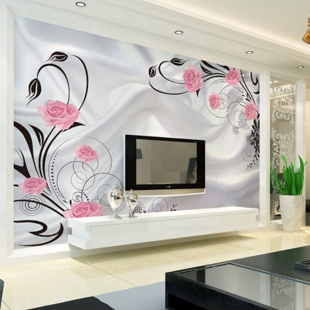 3D Wallpaper Classic Rose Flowers SKU# WAL0134