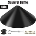thumbnail image 1 of Squirrel Baffle for Bird Feeder Pole New Upgrade Wrap Around Squirrel Baffle Proof Baffles Durable Premium Plastic Bird Feeder Guard with Hook Red(16 Inch Nonmetal), 1 of 8