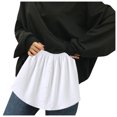 thumbnail image 2 of Birdeem Womens Layered Tiered Sheer Stripe Printing Extender Half Slip Plus Size Skirt, 2 of 10