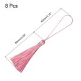 thumbnail image 2 of Unique Bargains 6.5' Silky Bookmark Tassels with Loop for DIY Craft Accessory, 8Pack Pink, 2 of 5