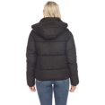 thumbnail image 3 of White Mark Women's Zip Hooded Puffer Jacket with Pockets, 3 of 7