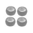 thumbnail image 5 of 4PC Beaded Napkin Ring With Craft Box Silver, 5 of 5