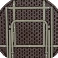 thumbnail image 3 of Table pliante ronde en plastique / rotin brun de 3 pieds, 3 of 9