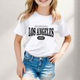 thumbnail image 2 of Camisole avec Soutien-Gorge, Mode Décontractée pour Enfants, Imprimé, Col Rond, Manches Courtes, T-Shirt Ample, 2 of 4