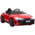thumbnail image 1 of Aosom 12V 3.1 MPH Kids Ride on Car w/ Remote Control, Suspension, Red, 1 of 9