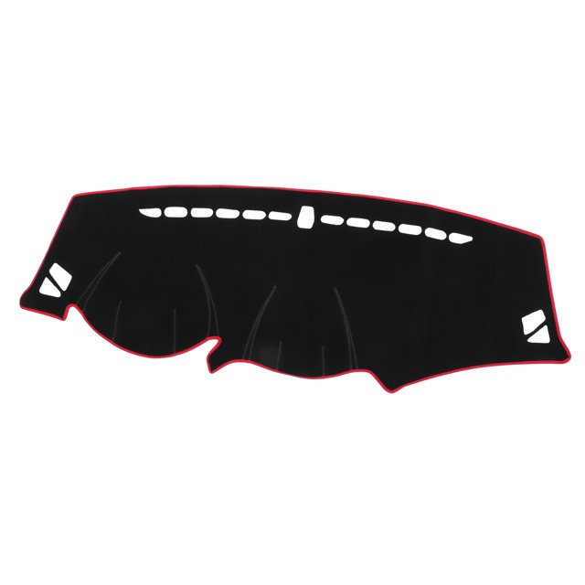 Unique Bargains Car Dashboard Cover Compatible for Hyundai Tucson 2010-2015 Protective Polyester Black Red