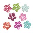 thumbnail image 3 of MasteelfCA 200pcs Colorful Wooden Buttons Dotted Plum Shaped Buttons 2 Holes for Sewing Crafting, 3 of 7