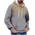 thumbnail image 1 of Rbaofujie Chandails à Capuchon pour Hommes Mode Hommes Chandail à Capuchon Confortable à Capuche Poche Cordon Hauts Chandail Molletonné Chandail Molletonné pour Hommes, 1 of 4