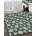 thumbnail image 3 of Ahgly Company Machine Washable Indoor Square Transitional Purple Area Rugs, 4' Square, 3 of 7