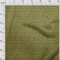 thumbnail image 3 of oneOone Polyester Spandex Dark Mustard Fabric Floral Sewing Craft Projects Fabric Prints By Yard 56 Inch Wide, 3 of 5