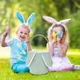 thumbnail image 4 of Easter Bunny Cute Candy Storage Toy Holder With Rabbit Ears For Kids Home Textile Storage, 4 of 6