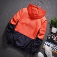 thumbnail image 3 of OmicGot Veste à Capuche Nouvelle Version Coréenne Printemps Automne Plus Hommes et Femmes Couples à Blocs de Couleur Veste pour Homme Décontractée Manteau Sectionnel Mince, 3 of 10