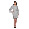 thumbnail image 4 of Moomaya Printed Bridesmaid Robes Short Bride Getting Ready Dress Loungewear, 4 of 6