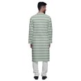thumbnail image 3 of Atasi Printed Long Sleeve Kurta With Pajama Set For Men Summer Clothing, 3 of 4