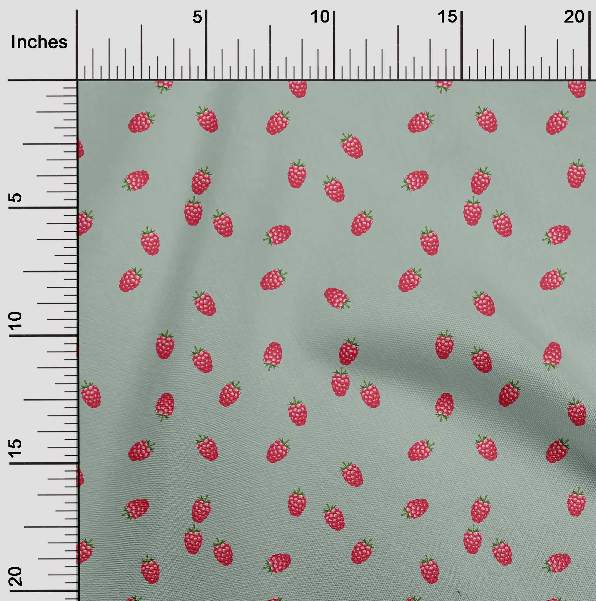 oneOone Tissu Polyester Lycra Tissu Framboise Imprimés au Mètre 56 Pouces de Large