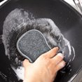 thumbnail image 2 of 1 Pcs Multi-Purpose Scrub Sponges For Kitchen,Non-Scratch Microfiber Sponge,Heavy-Duty Washable Scouring Pad,Reusable Microfiber Sponge,Effortless Cleaning Of Dishes,Pots And Pans All,Grey, 2 of 7