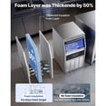 thumbnail image 3 of KFFKFF Commercial Ice Maker Machine, 130 lbs/24h with 30 lbs Storage Capacity, Built-in/Freestanding/Under Counter, Stainless Steel Ice Maker with LED Display & Self-Cleaning, 3 of 9